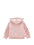 Felpa per neonata Monnalisa Kids rosa con dettagli animalier 39H801 8006 094F MONNALISA KIDS 