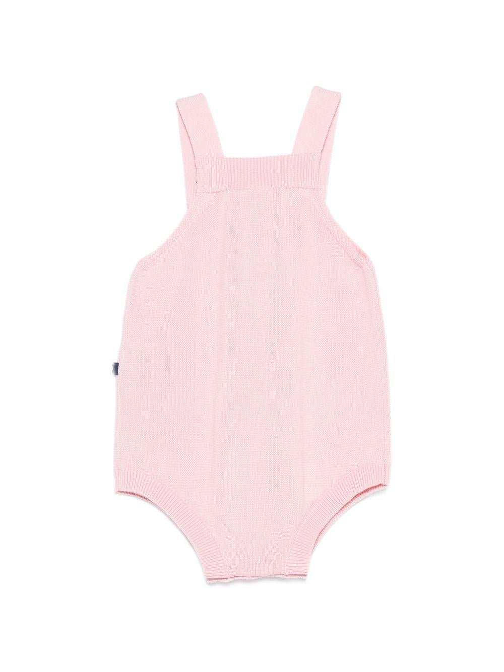 Tutina per neonata Petit Bateau rosa con lavorazione a pointelle A0FOP 02 PETIT BATEAU KIDS 
