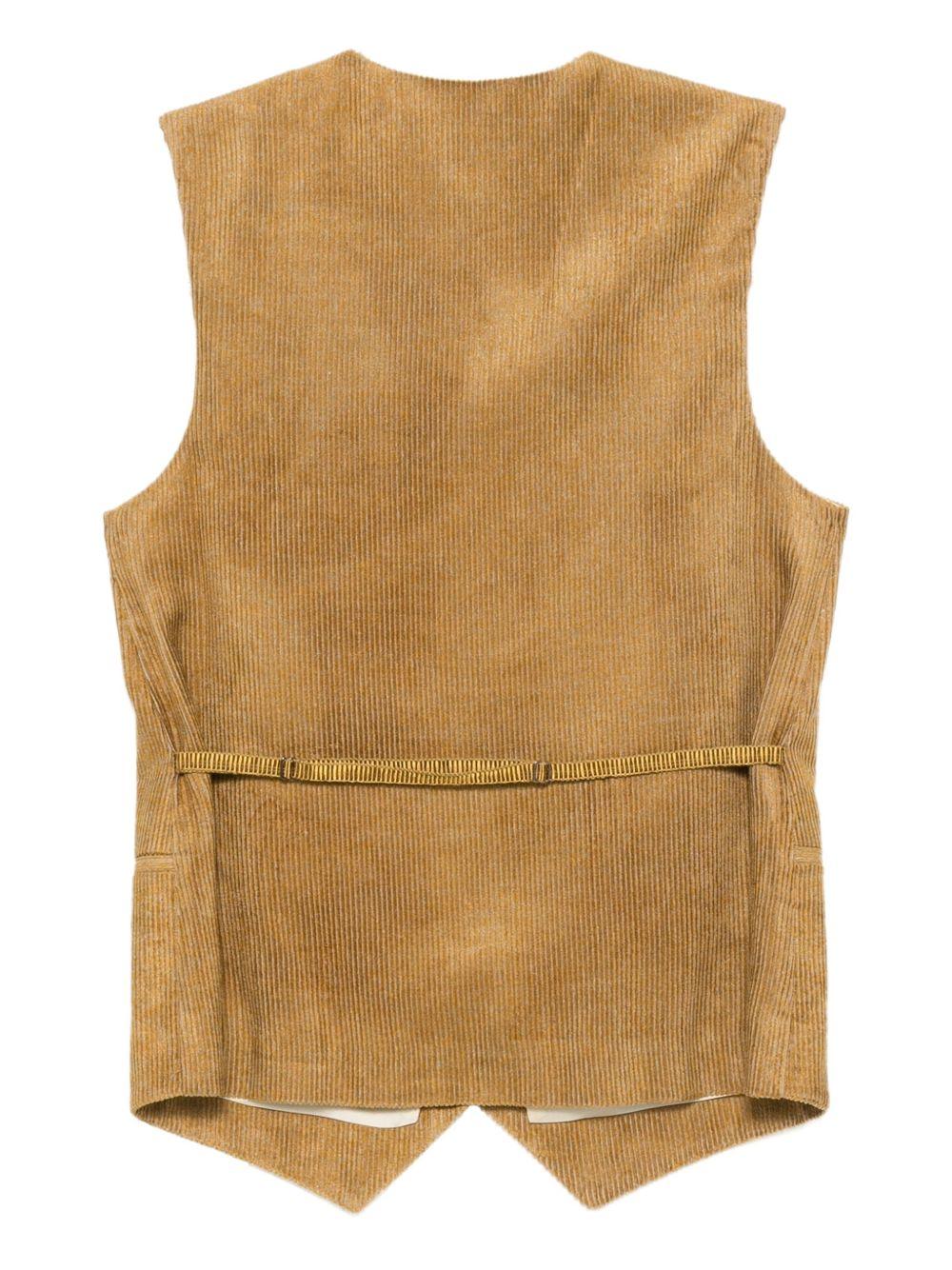 Gilet per donna Alysi marrone con texture a coste 165844 A5220 OZ ALYSI 