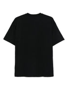 T-shirt per bambino MSGM Kids nera con stampa gatto F5MSJGTH120 110 MSGM KIDS 
