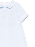 Tutina per neonato La Stupenderia azzurro plissettata TBPG57 D34 LA STUPENDERIA 
