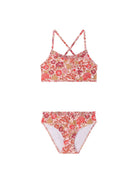 Bikini Lais per bambina Bonpoint rosa con stampa floreale all-over S06GSSW00005 520 BONPOINT KIDS 