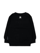 Felpa per neonati John Richmond Kids nero con stampa logo sul davanti RIA26003FE BLACK JOHN RICHMOND KIDS 