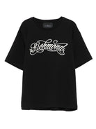 T-shirt per bambina John Richmond Junior nero con stampa logo RGA25094TS BLACK JOHN RICHMOND JUNIOR 