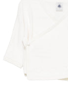 Cardigan per neonata Petit Bateau Kids bianco con ricamo cuori sul davanti A0GNS 03 PETIT BATEAU KIDS 