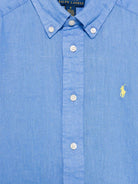 Camicia per bambino Polo Ralph Lauren Kids blu con ricamo Polo Pony sul davanti 322967600 001 Ralph Lauren kids 
