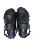 Sandali per bambino Bonpoint blu con logo ricamato S06BSOL00004 070 BONPOINT KIDS 