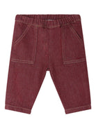 Pantaloni per neonato Bonpoint Thursday borgogna con vita elasticizzata W05ZPAW00001 052A BONPOINT 