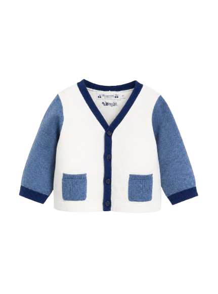 Cardigan Tahiel per neonato Bonpoint multicolor con design color-block S06YCAK00003 202 BONPOINT KIDS 