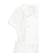 Tutina per neonato Mariella Ferrari bianco con colletto a punta PLF6 BURRO MARIELLA FERRARI KIDS 