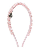 Cerchietto per bambina Monnalisa rosa con decorazione di perle 17G006 7759 0090 MONNALISA KIDS 
