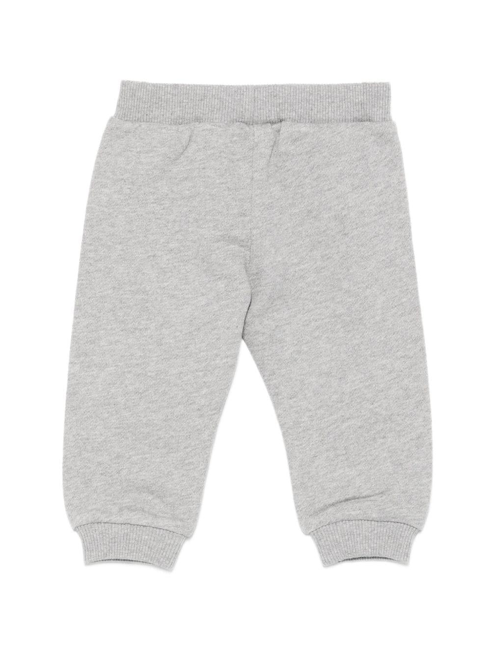 Pantaloni sportivi per neonato Balmain Kids grigi con dettaglio logo a contrasto BZ6320 Z3188 806BD BALMAIN KIDS 