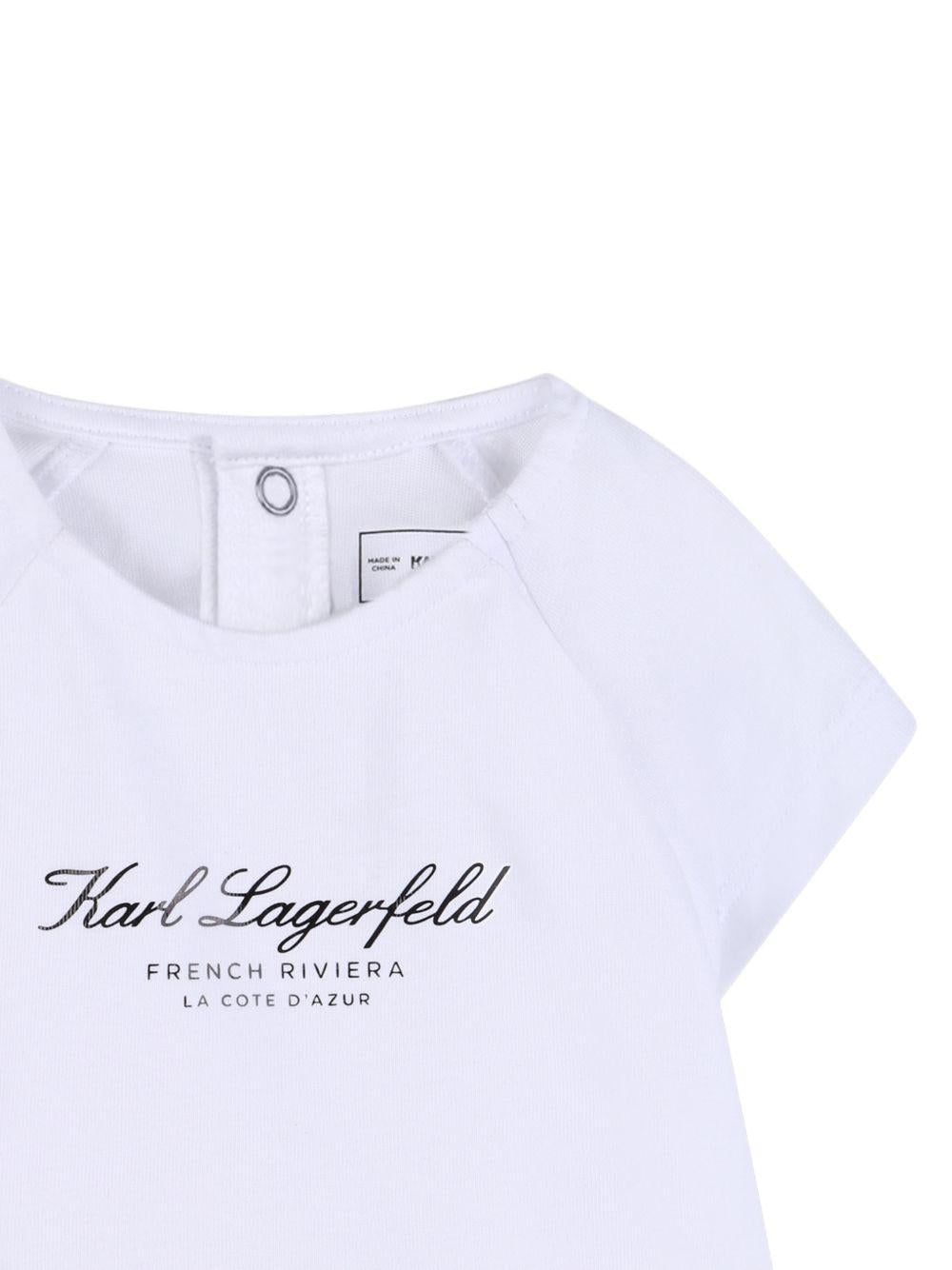 Set 2 pezzi per neonata Karl Lagerfeld Kids multicolore con stampa ikon choupette Z31055 N54 KARL LAGERFELD KIDS 
