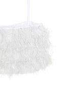 Top per bambina A'lapage bianco con dettaglio frange 25SAGTOP00090 BIANCO A'LAPAGE KIDS 