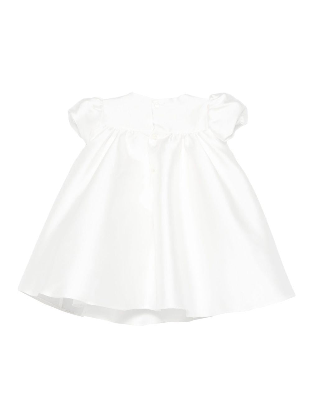 Abito per neonata La Stupenderia bianco con gonna a trapezio 1CCAB26 S60X28 LA STUPENDERIA 