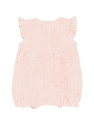 Tutina per neonata Konges Slojd beige con volant e ricami di ciliegie KS105345 AMOUR STRIPE KONGES SLOJD KIDS 