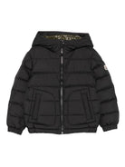 Giubbino Grecois per bambini Moncler Enfant nero con design trapuntato K29541A00062597YW 999 MONCLER ENFANT 