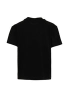 T-shirt per bambina Palm Angels Kids nera con stampa grafica Teddy PGAA002S26JER001 110 PALM ANGELS KIDS 
