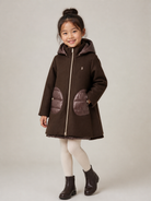 Cappotto per bambina Herno Kids marrone con inserti imbottiti GC000049G33344 8810 HERNO KIDS 