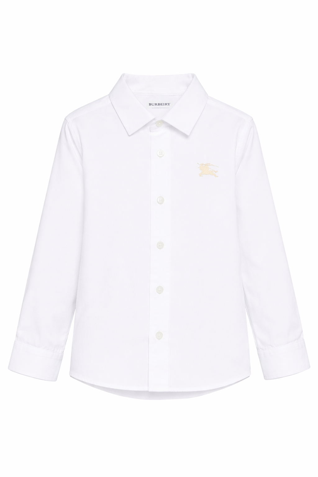 Camicia per bambino Burberry Kids bianca con logo 8108990 A1464 BURBERRY KIDS 