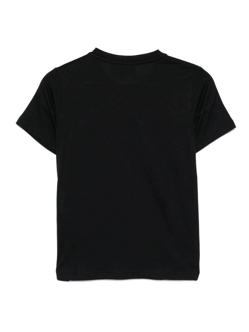 T-shirt per bambino Emporio Armani Kids blu con logo Aquila sul davanti EB000421 AF15013 MB250 EMPORIO ARMANI KIDS 
