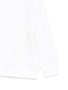 Felpa per bambino Paul & Shark Kids bianca con logo sul davanti WUF007LDA59 10101 PAUL & SHARK KIDS 