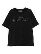 T-shirt per bambino John Richmond Junior nero con logo RBA25025TS BLACK JOHN RICHMOND JUNIOR 