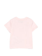 T-shirt per neonata Moschino Kids rosa con stampa Teddy Bear su nuvola MUM04QLAA24 50209 MOSCHINO KIDS 