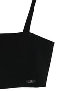 Top per bambina Elisabetta Franchi al Mia Bambina nero con logo sul davanti EFTO0140GA022 N000 ElISABETTA FRANCHI 