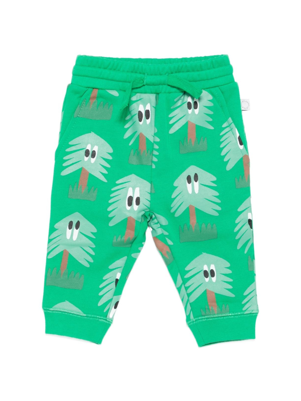 Pantaloni per neonato Stella McCartney Kids verde con coulisse e stampa TX6600 Z3161 712MC STELLA McCARTNEY KIDS 