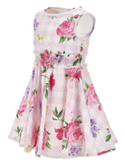 Abito per bambina Monnalisa bianco e rosa con motivo a quadretti 11G908 7621 0090 MONNALISA 