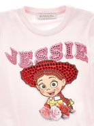 Abito per bambina Monnalisa Kids rosa con stampa grafica Jessie 19H910NP 8004 0091 MONNALISA KIDS 