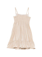 Abito per bambina MC2 Saint Barth Kids beige con orlo elasticizzato MKI0001 00075L MC2 ST. BARTH KIDS 