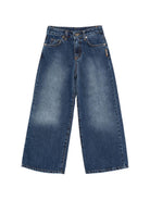 Jeans per bambina Just Cavalli Kids denim con gamba ampia JGP26188JE DENIM BLUE DARK ROBERTO CAVALLI KIDS 