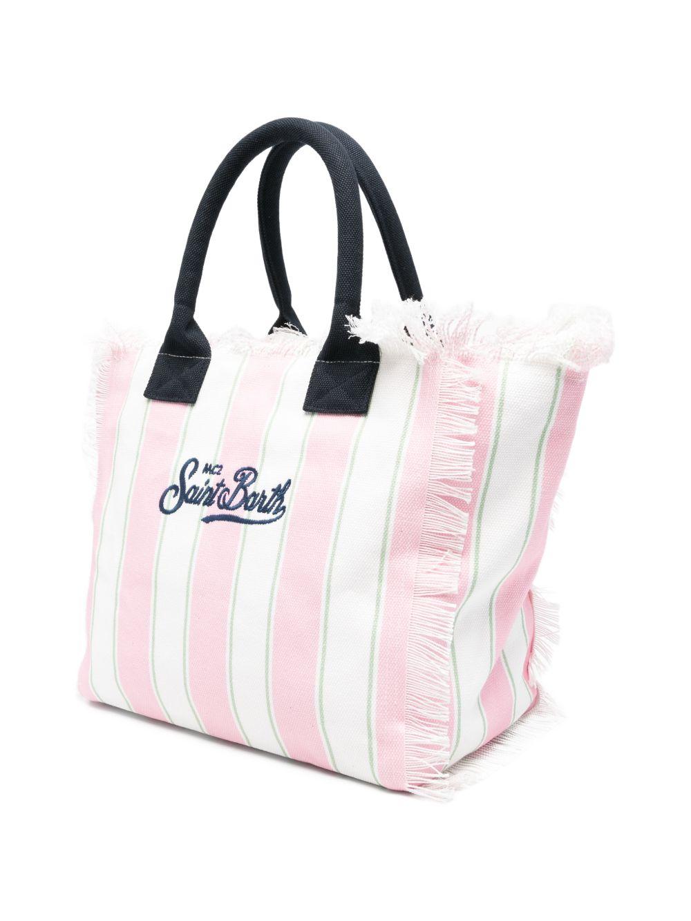 Borsa Vanity MC2 Saint Barth multicolore con design a strisce VANI001 02598L MC2 ST. BARTH KIDS 