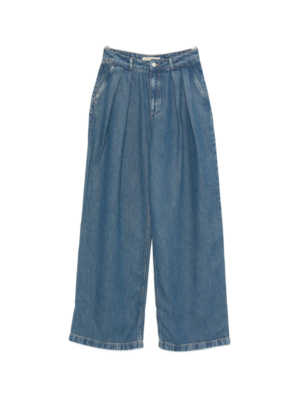 Jeans per donna The New Society denim con tasche laterali AW25WPA23C7 BLUE DENIM THE NEW SOCIETY 