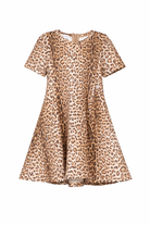 Abito per bambina Roberto Cavalli Kids marrone con stampa animalier CGP26085VE MACULA N.H. ROBERTO CAVALLI KIDS 
