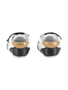 Scarpine primi passi per neonato Boss Kids bianche e nere con design a inserti J53243 09B BOSS KIDS 
