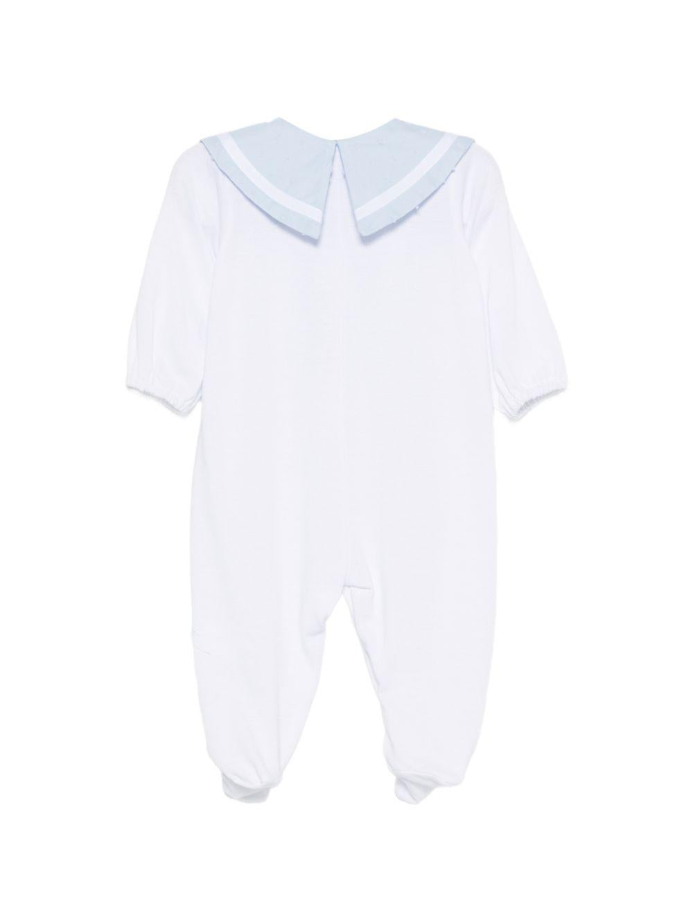 Tutina per neonato La Stupenderia bianca con dettaglio fiocco 2TBTT55 U39 LA STUPENDERIA 