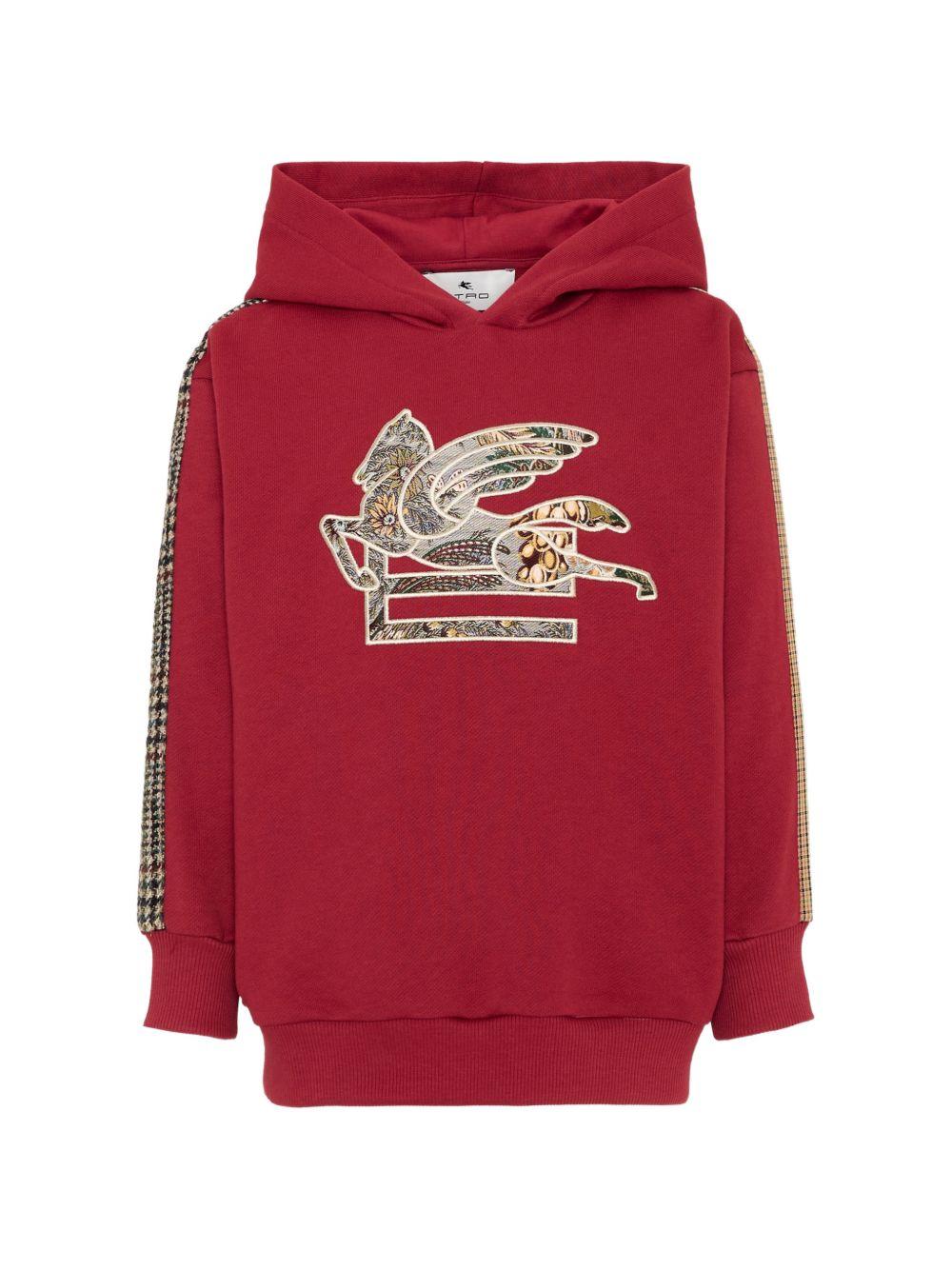 Felpa per bambino Etro Kids rossa con stampa Pegaso sul davanti GZ4P40 Z3183 52C ETRO KIDS 