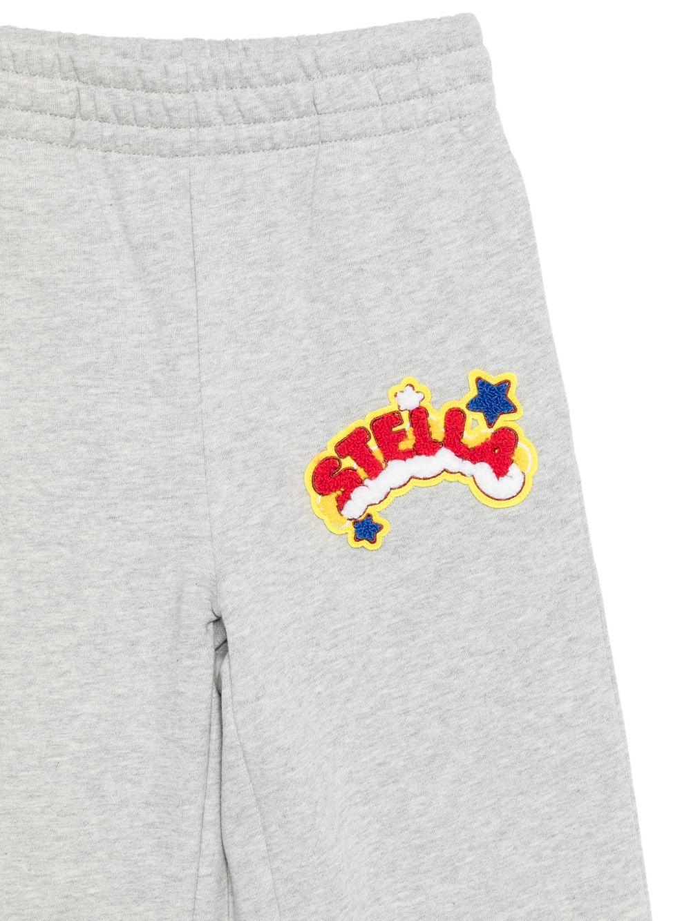 Pantaloni sportivi per bambini Stella McCartney Kids grigi con applicazioni TZ6E60 Z3059 807 STELLA McCARTNEY KIDS 