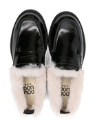 Mocassini per bambina Douuod Kids neri con design slip-on MOC533-P PELLICCIA DOUUOD 
