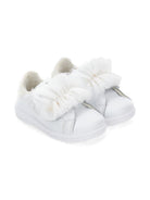 Sneakers per bambina Monnalisa bianche con dettaglio in tulle 83G012 7715 0001 MONNALISA KIDS 