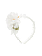 Cerchietto per capelli per bambina Monnalisa bianco con applicazione floreale 79G005 7740 0001 MONNALISA 