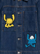 Giacca di jeans per bambino Stella McCartney Kids in denim con motivo ricamato TX2P07 Z0746 635 STELLA McCARTNEY KIDS 