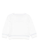 Cardigan per neonata La Stupenderia bianco con bottoni in maglia 1WCCR61. 800-804 LA STUPENDERIA 