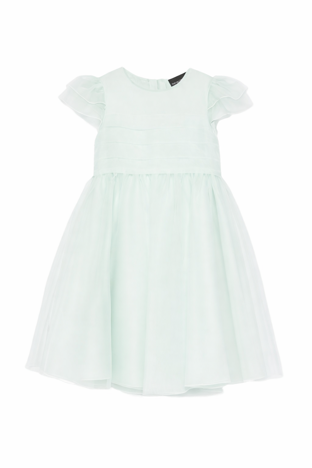 Abito per bambina Emporio Armani Kids verde con ruches EG000814 AF21205 U9044 EMPORIO ARMANI KIDS 