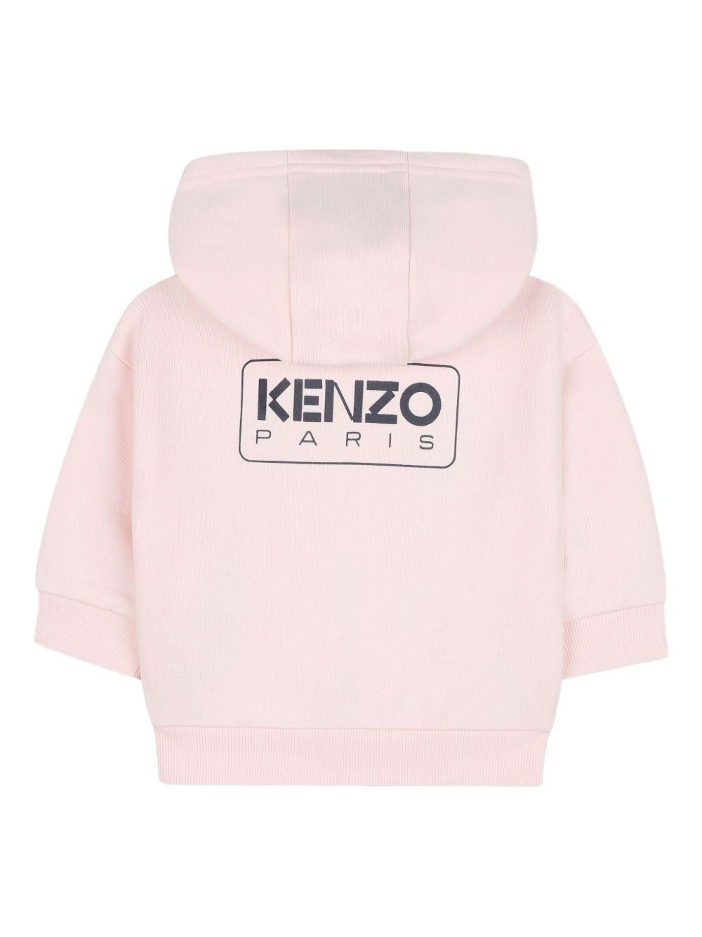 Set tuta sportiva per neonata Kenzo Kids rosa con stampa con logo posteriore K61513 46M KENZO KIDS 