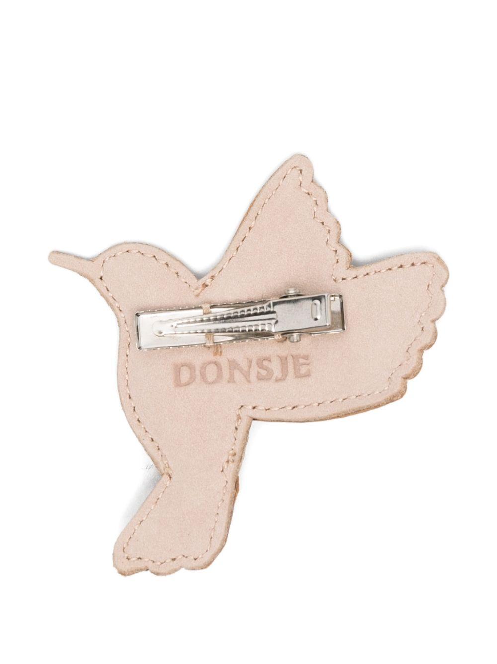 Fermaglio per bambina Donsje beige con motivo a uccello 6003015 LE203 DONSJE 