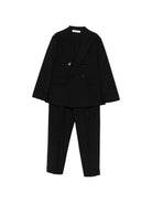 Completo per bambino Paolo Pecora Kids nero modello doppiopetto PP4212 NERO PAOLO PECORA KIDS 